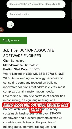 Wipro Off Campus Drive 2025 🚀 Freshers Hiring | ₹4–8 LPA Salary #shorts