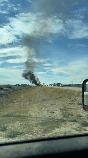 Video of the wreck on the p-26 in Casper Wy #fire | Joshua Murchison
