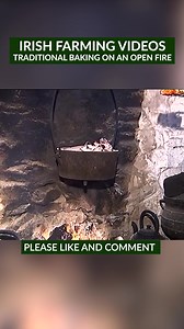 The Bastable Oven is a Traditional Irish Cast Iron Pot used on an open fire. Hot coals and turf were set on the lid to ensure an even heat for baking. #traditional #baking #ireland #irishcooking #fblifestyle | Videos of Irish Farming Life