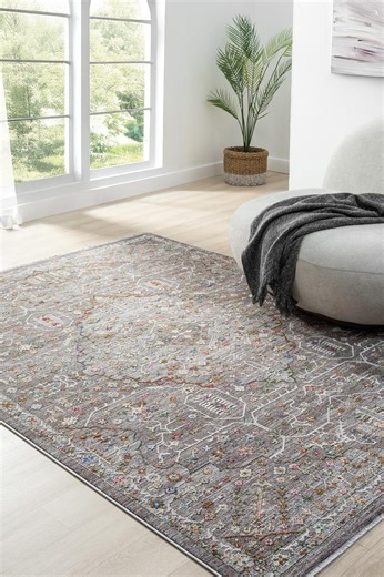 Traditional Area Rug, Colorful Classic Pattern, Cotton Backed - Etsy