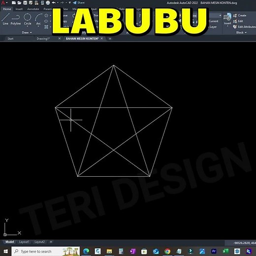How to draw a star in autocad