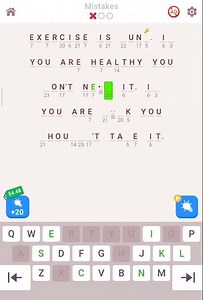 Cryptogram letter level 30