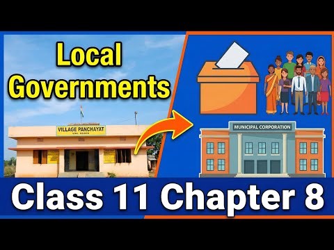 Local Government Chapter 8 in Animation OneShot Class 11 Political Science