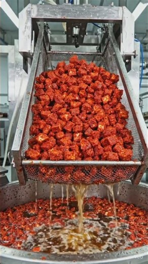 Spicy Chilli Mutton Factory Cooking in Massive Quantities 🔥🥩#fac #food #cooking #delicious