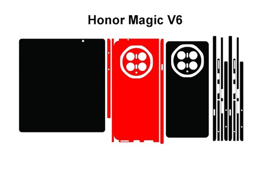 Honor Magic V6 Skin Vector Template Cut Files (SVG, DXF, PNG) - Etsy Australia