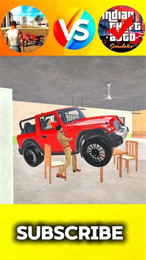 Thar vs Thar ROXX challenge 😍#viral #gaming Indian bike driving 3d vs Indian Theft Auto