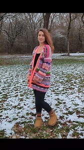 Scrap yarn cardigan 🌈❤️ | Simona Creates