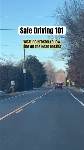 Road Safety | Yellow Broken Line Meaning | Be a responsible driver. #roadsafety #drivinglessons