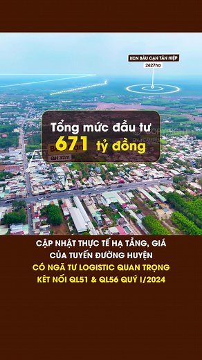 Tuyến Đường Huyện Đòng Gánh Liên Kết Vùng Logistics tại Long Thành