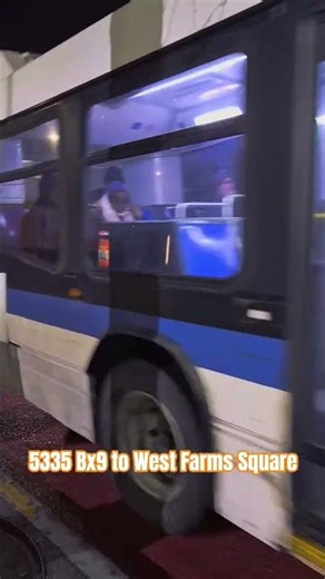#MTA NYC BUS: 5335 Bx9 @ Fordham Plz #nycbus #youtubeshorts #thebronx #music #4k #dark #outside