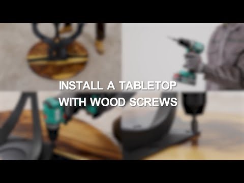 How to Install a Tabletop (Fast & Easy Guide) | Lumber Grand
