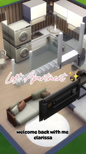 The Sims 4 Loft Apartment Build - CapCut Tutorial