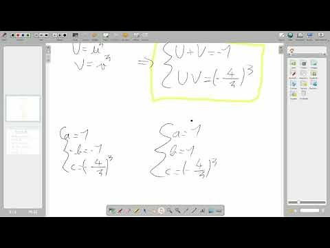 Résoudre une équation du 3e degré (Méthode de Cardan)