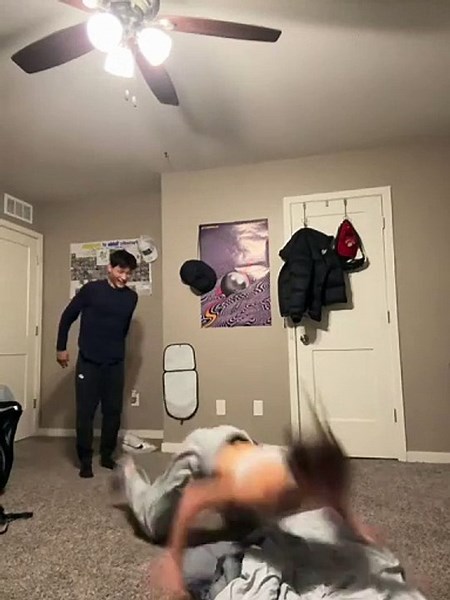 Girlfriend Falls Face-First While Attempting Viral Trend