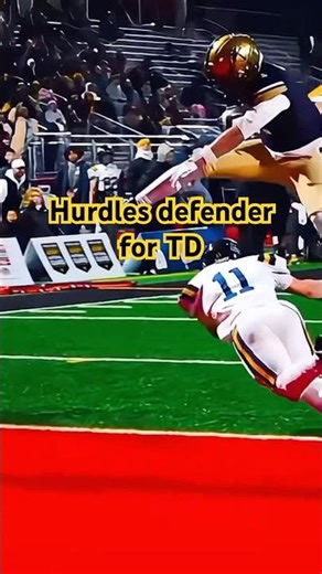 Amazing TD! #1 LEAPS Over Defender | Insane La Salle college High School Football play