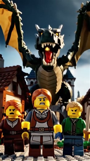 Knight vs Fire Dragon — LEGO Epic Battle! #Ninja #CyberNinja