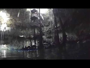 Cenote Maya Park - Repelling Down Sinkhole - Mexico