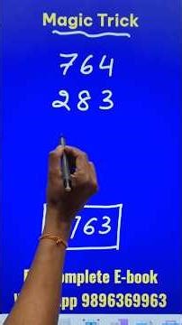 Magic With Numbers 😳😳 Guess and Surprise Your Friends 😆😆 Super Trick #magic #youtubeshorts #amazing