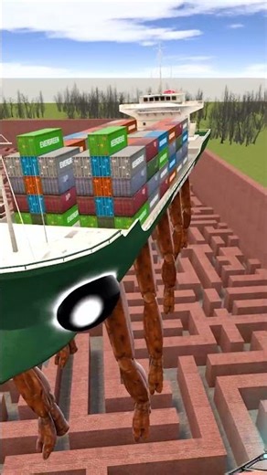 Giant Crabtanic Sea Monster Vs Hydraulic Press Gmod #shorts