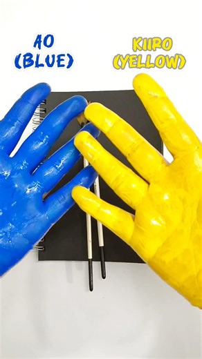 How make Green paint? Colour mixing hack #shorts #art #colourmixing