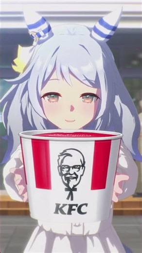 KFCをお持ち帰りするミラ子（ウマ娘-ヒシミラクル）