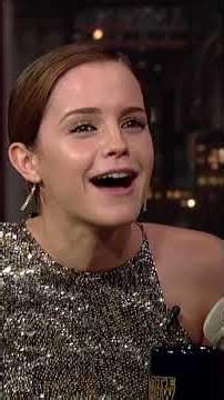 Emma Watson's Honest Confession | Letterman #emmawatson #letterman #shorts