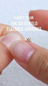 1.3M views · 8.9K reactions | Here’s why we’re team flatback earrings  They’re comfy, secure, and perfect for everyday wear—thanks to their smooth, flat backing that won’t poke or irritate your skin. Crafted in 14K solid gold, they’re safe for sensitive ears and ideal for cartilage, helix, and lobe piercings  And for even easier wear? Pair them with our Titanium Piercing Insertion Tool for stress-free styling every time ✨ | Jcojewellery | Facebook
