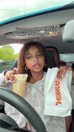 everything i wanted 🥹🥹🤎 #breakfast #dunkin #mydunkinorder #mukbang #car @Dunkin'
