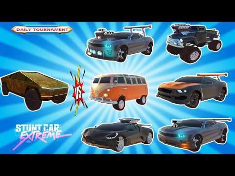 Tesla Unleashed ⚡ vs Supercars – Ultimate Stunt Car Showdown!