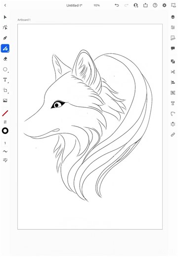 Drawing on a tablet in Adobe Illustrator #art #drawing #paint #procreate #tablet #apple #digitalart