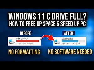 Windows 11 C Drive Full? How to Free Up Disk Space and Speed Up Your PC