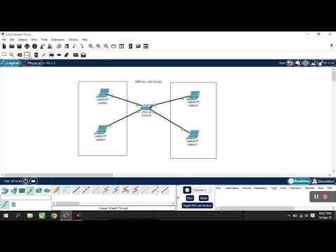 VIRTUAL LAN VLAN - CISCO PACKET TRACER