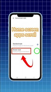 Home screen apps scroll trick 📱| Home screen apps scroll Settings #youtubeshorts #shorts