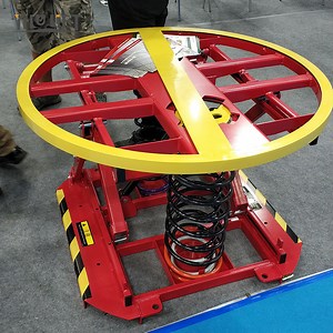 [Hot Item] Light Weight Spring Loaded Pallet Positioner Spring Actuated Pallet Carousel Lift Table