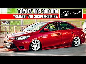 2015 Toyota VIOS 3rd Gen J Variant "STANCE" Air Suspension By. Classical | OtoCulture