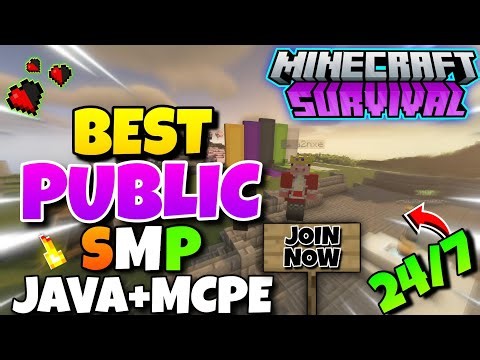 🌪️ New Best Free Public Survival Smp Server For Minecraft 💧| Java/Pe | 24/7 Online | Anyone Can Join