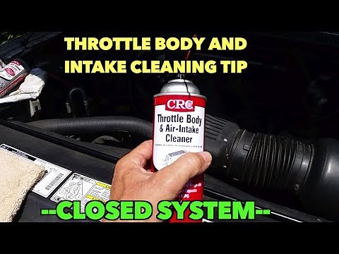 Quick Tip-Throttle body intake Cleaning.... Without opening the system!