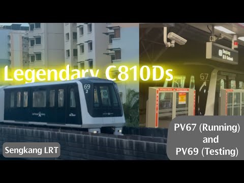 Legendary C810D [67] and [69] meet on the Sengkang LRT