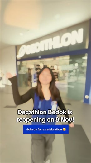 Decathlon Bedok, refreshed for you 💫 We’re back, better than ever and with a fresh look 🔥 Come celebrate our store reopening with a weekend of sports and exclusive deals! See you there 👀 📅 8–9 Nov, 10am–6pm 📍 Decathlon Bedok | Decathlon Singapore