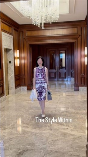 How to runway silk majolica print set💜#dolceandgabbana #ootd #shorts 🦄