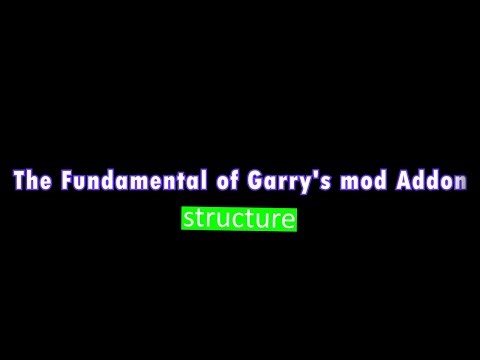 The Fundamental of Garry's mod Addon Folder