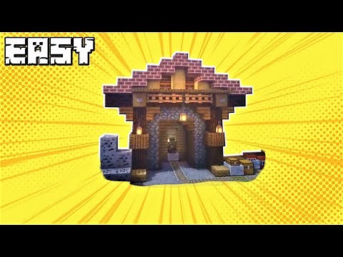⚒️Minecraft: Mine Entrance Tutorial (Mine Entrance Design)⚒️