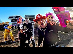 NERF WAR | Insane Asylum Clown Battle