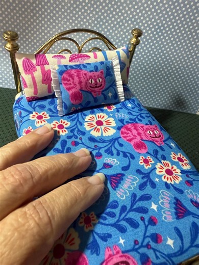 Dollhouse Miniature 1:12 Scale Bedding Set Alice Inspired - Etsy