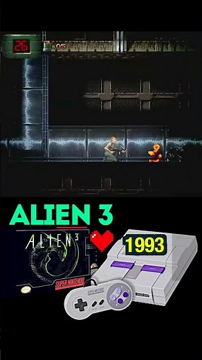 ALIEN 3 (Super Nintendo 1993) #retrogaming #nintendo #shorts