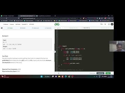 Find max and min in array | GFG | MASTER_DSA | Coder Army Sheet | BRUTE & OPTIMAL | Java Solution