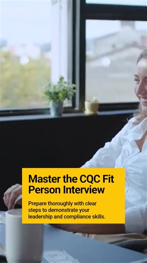 Preparing for your CQC fit person interview? Here's a clear, step-by-step guide to help you succeed: 1. Understand the Interview Purpose: Know that the CQC interview assesses your fitness to manage a care service, focusing on compliance, leadership, and quality standards. 2. Review Key Regulations: Familiarise yourself with crucial laws like the Health and Social Care Act 2008 and CQC's Fundamental Standards. 3. Study Common Questions: Prepare answers on safeguarding, staff management, complaint
