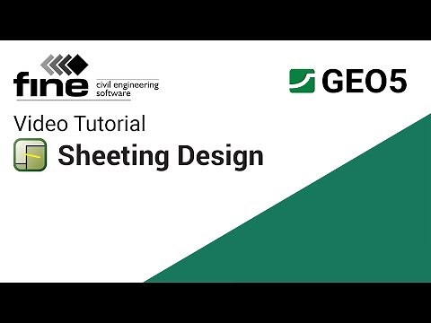 GEO5 Tutorials: Designing a Sheet Pile Wall in Sheeting Design