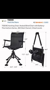 5.4K views · 12 reactions | Get out there and hunt in style in this warm battery heated chair. Great for all outdoor activities. | Don't Shoot Hunting Dogs | Facebook