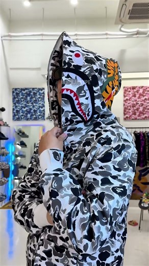 Bape 10th Anniversary White Camo Shark Hoodie Unboxing | Ninjahype Pickup 🦈✨ #bape #fashion #haul